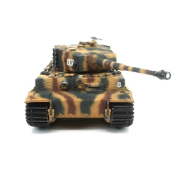 Czołg zdalnie sterowany IR/dźwięk 1:24 German Tiger 1 Late Painted Camo RTR 2.4Ghz - Heng Long 3841-11-L-C